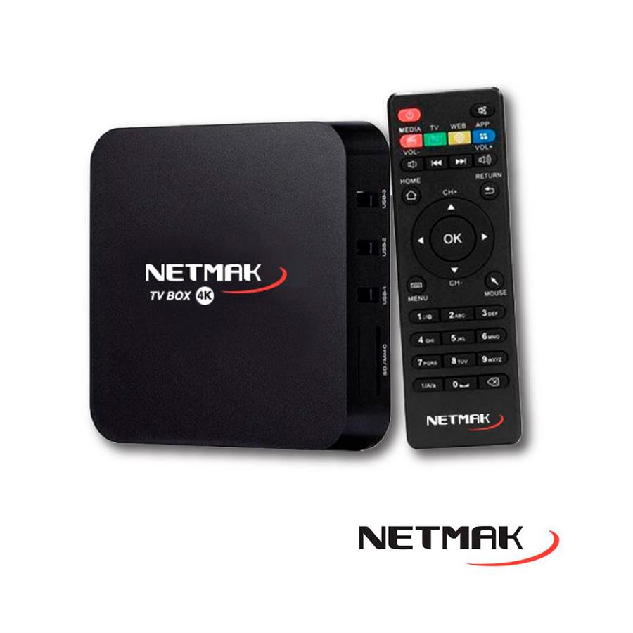 TV Box Netmak NM-TV BOX 1 4K 8GB Android 9.0