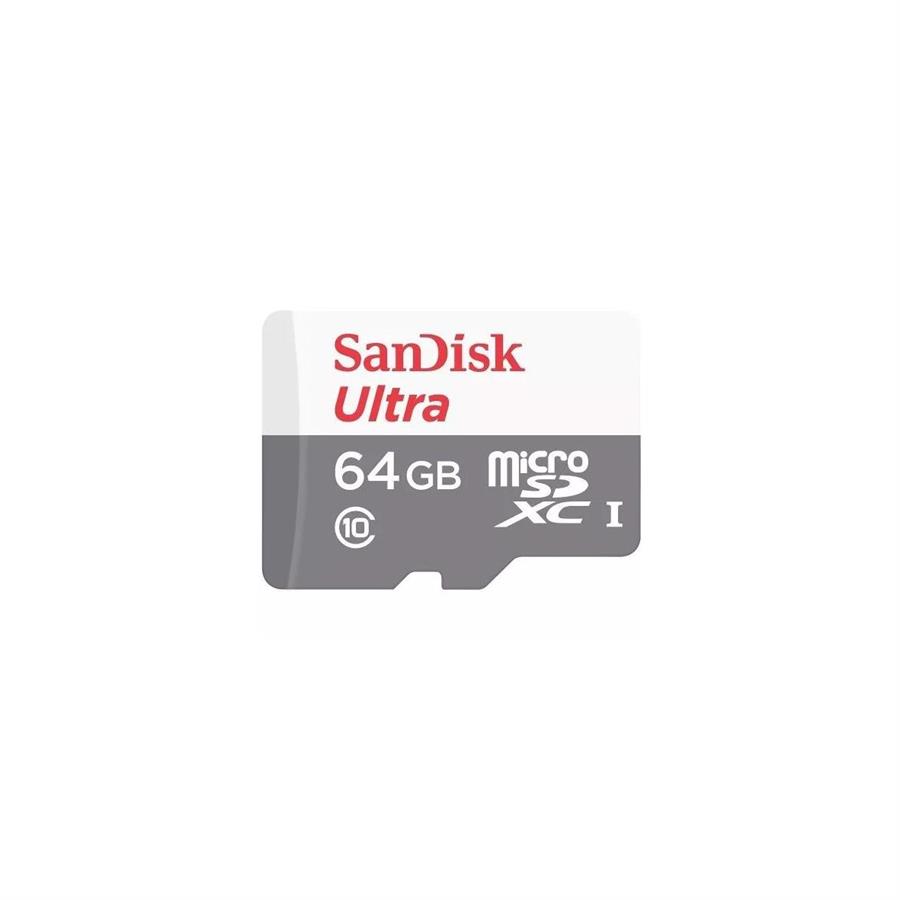 TARJETA MICRO SD SANDISK 64GB C10 C/ADAPT 100MBP/S