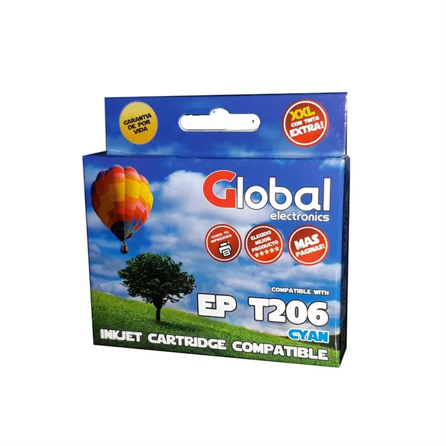Cartucho Global Compatible Con Epson 206 Cyan