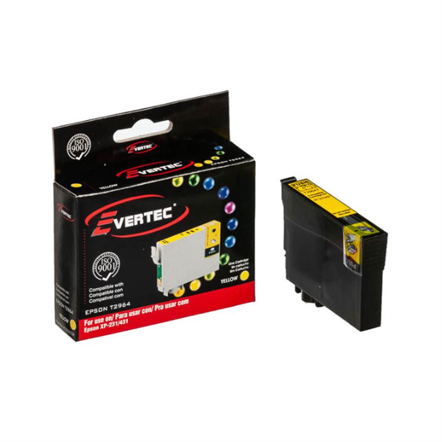 Cartucho Evertec Compatible Con Epson T296 4 Amarillo