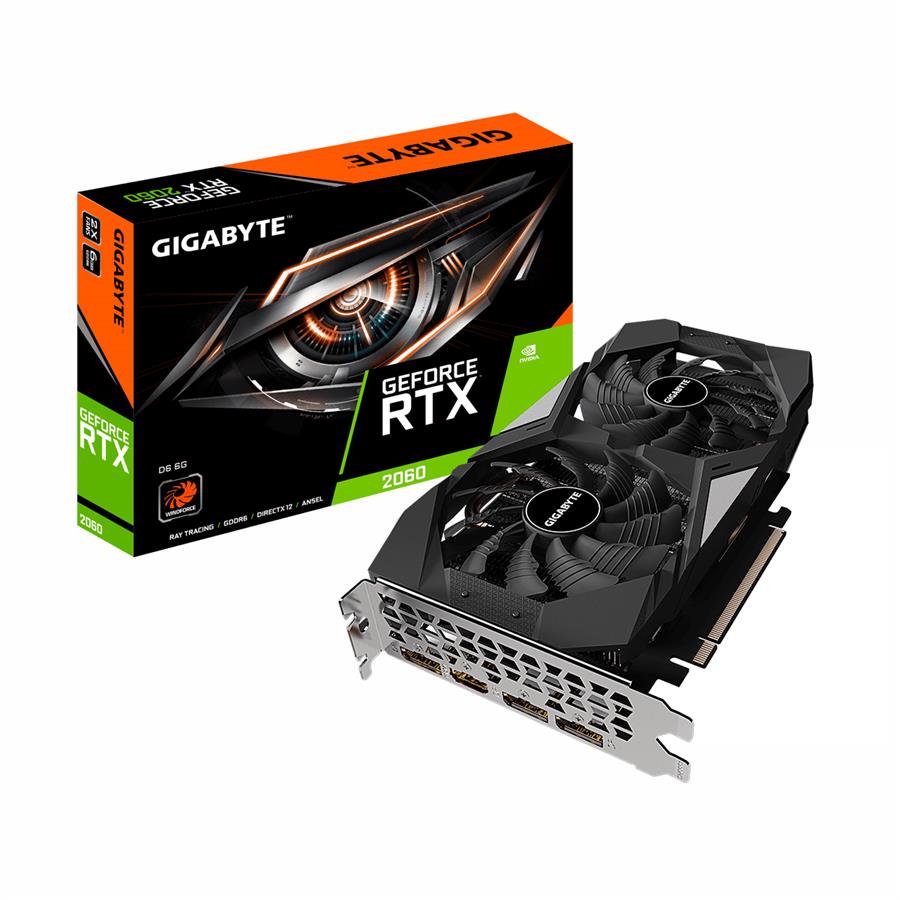 Placa De Video Gigabyte Geforce Rtx 2060 D6 6G Rev 2.0 - Outlet