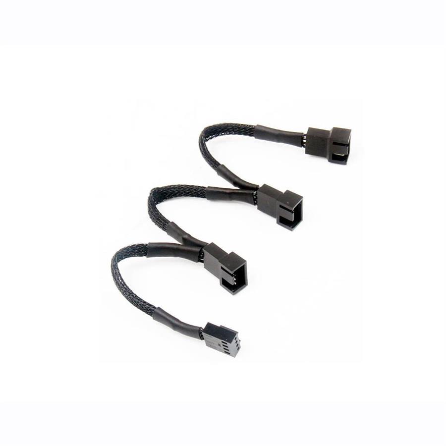 Cable Nisuta Divisor Pwm Para 3 Cooler De 3 Y 4 Pines NSCAPWM3