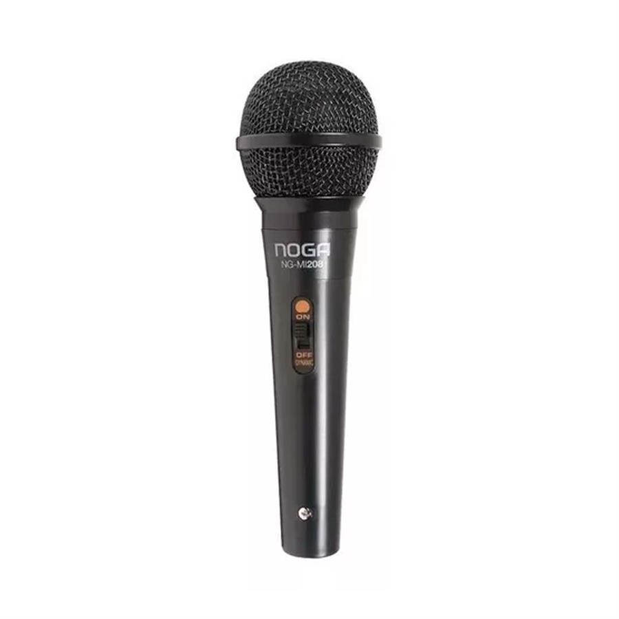 Microfono Para Karaoke Noga Mi208 Dinamico 3 Mts Cable