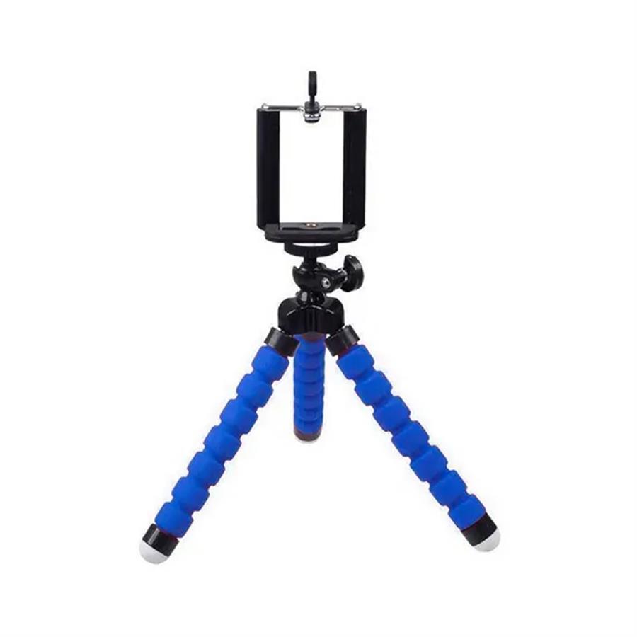 Soporte Tripode Araña Flexible Porta Celular Camara De Fotos - Azul