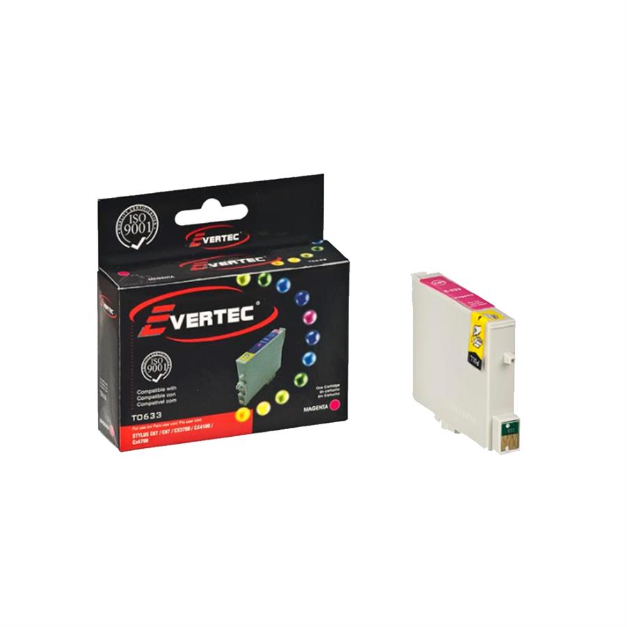 Cartucho de Tinta Evertec compatible Epson T0633 T063320 Magenta