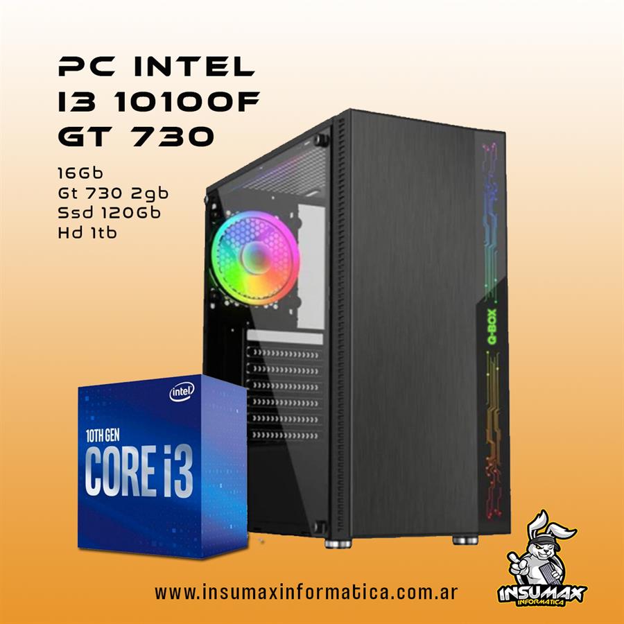 Pc Intel I3 10105F 16Gb Gt730 2gb Ssd 120 Hd 1tb