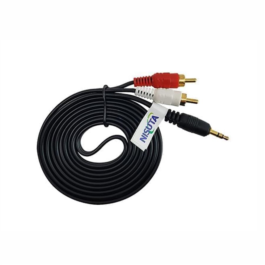 Cable De Audio 3.5  a 2 Rca 1,8m - Cau35