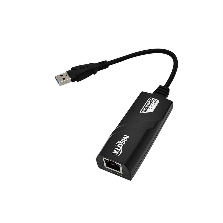 Conversor USB 3.0 a red Gigabit 10/100/1000Mbps NSCOUSRED3G