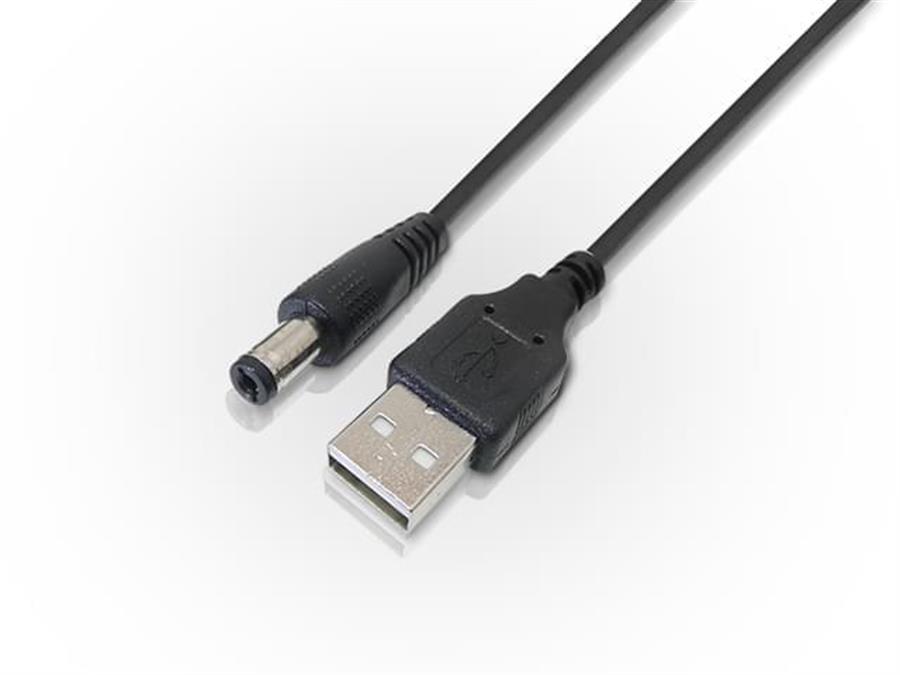 Cable de alimentación USB AM a plug 2.1mm de 0.8m Nisuta CAUSP21