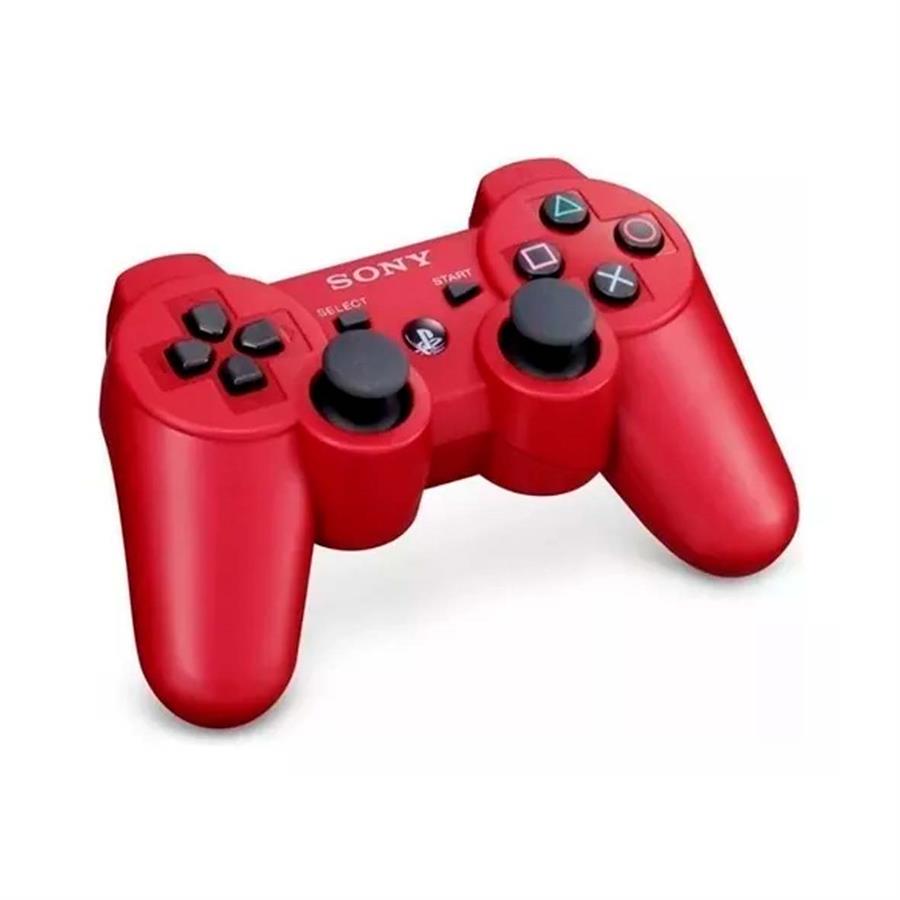 Joystick Simil PlayStation 3 inalámbrico Dualshock Rojo