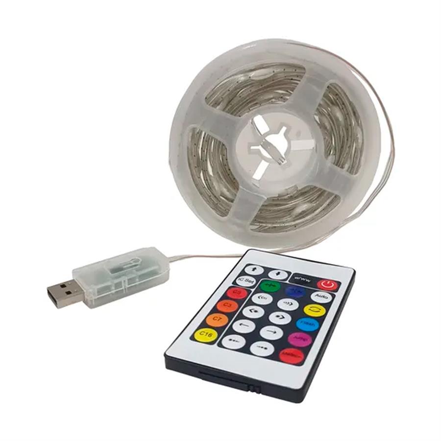RGBU-5M Tira Led Rgb 5m Con Control Remoto USB