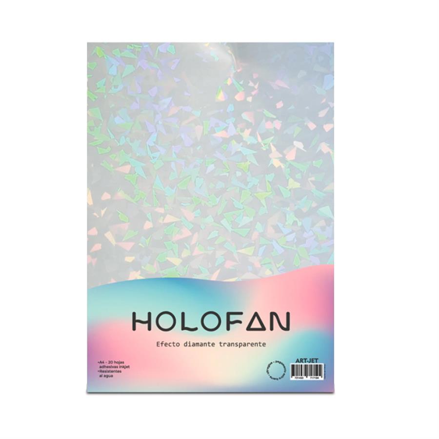 Papel Holofan Efecto Diamante Transparente A4 20H