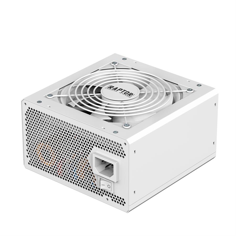 Fuente Raptor Volt 800W 80 Plus Gold Full Modular PCIe 5.1 Blanca