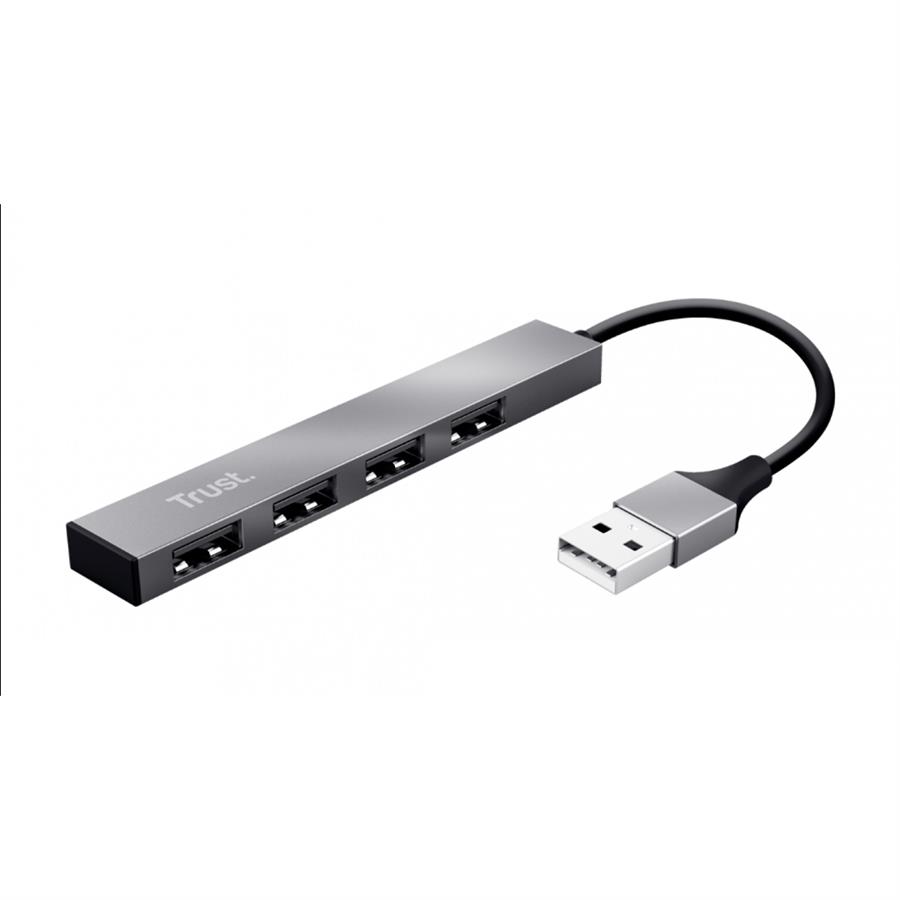 Trust Halyx Mini Hub USB 4 Puertos Aluminio