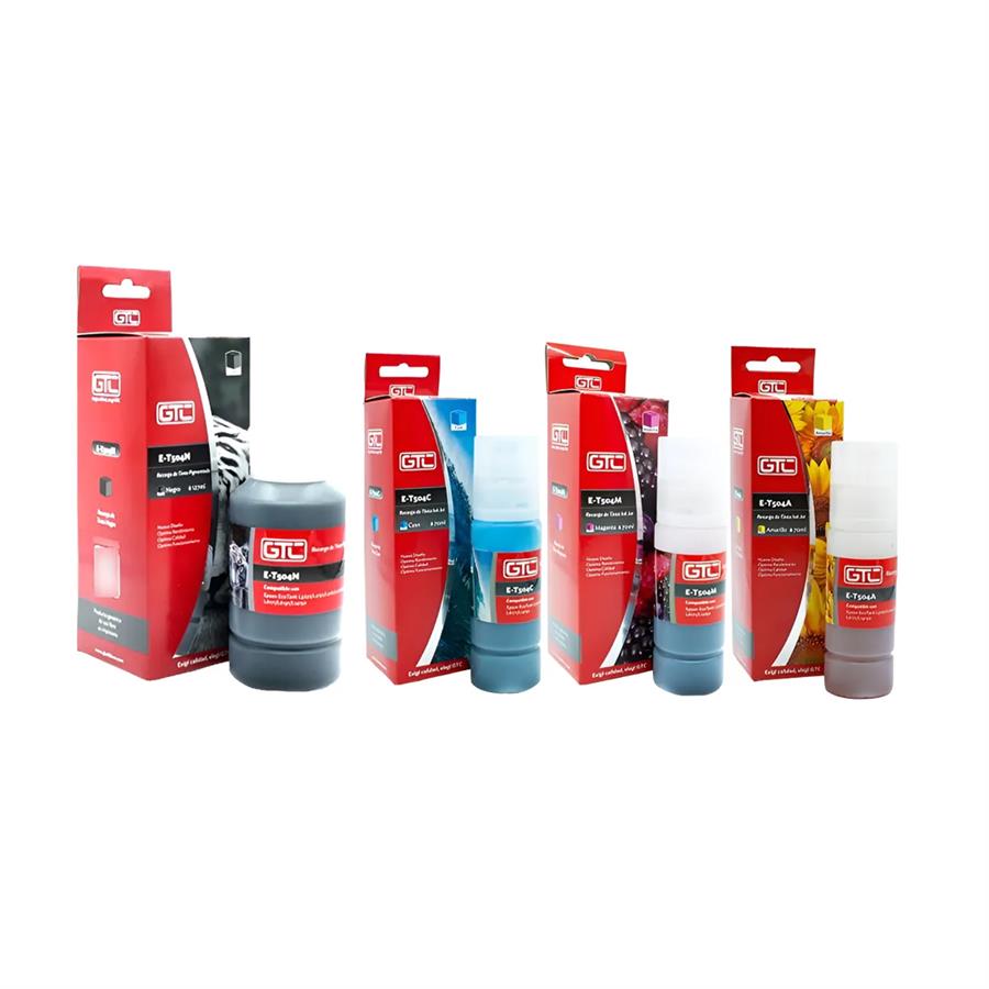 Botella de Tinta Alternativa Gtc Para Epson T504 70ml