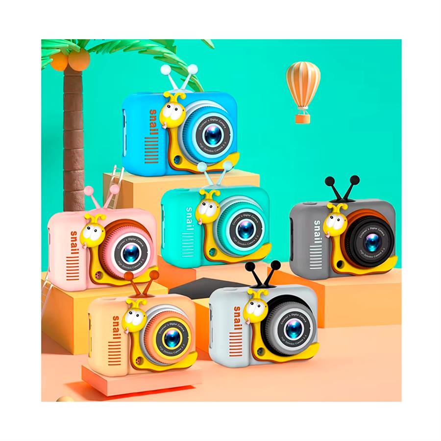 Sq-Xj03 Camara De Foto Infantil Modelo Caracol Hd