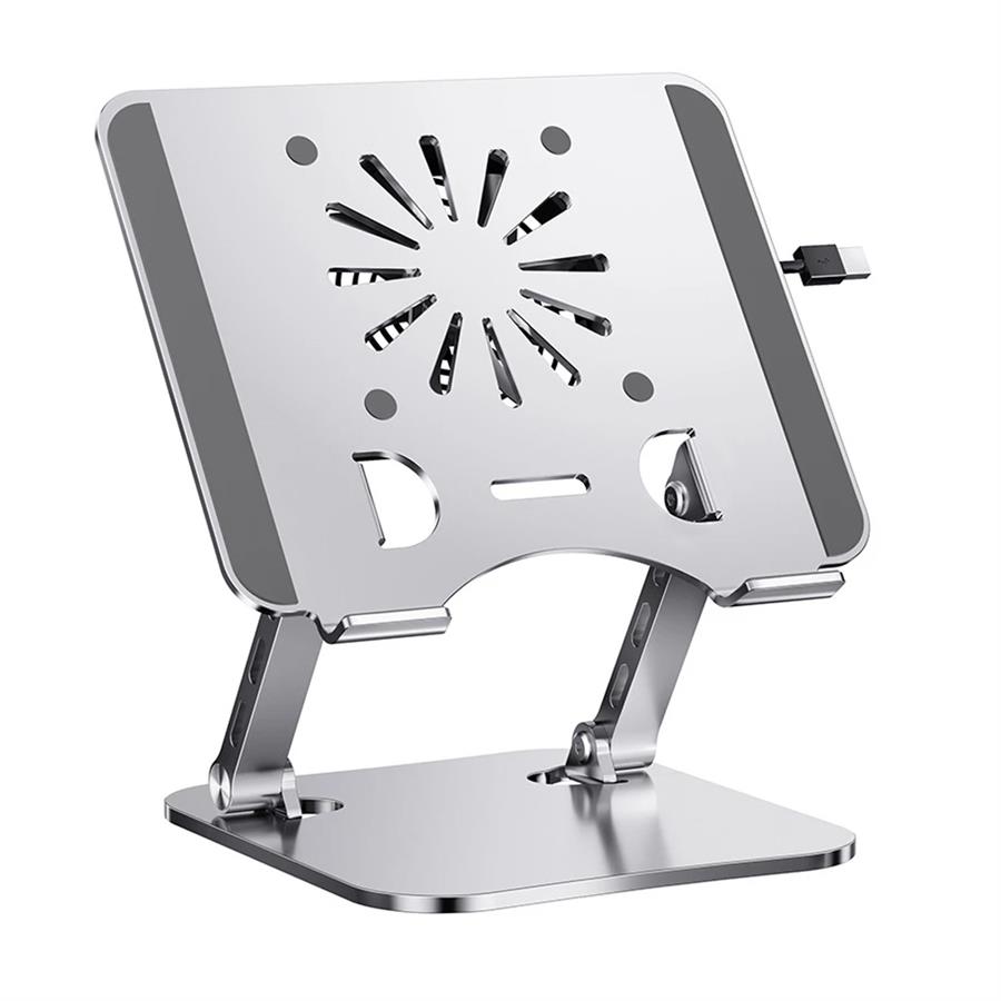 Hx-Zj24 Base Soporte Con Cooler De Metal Para Notebook