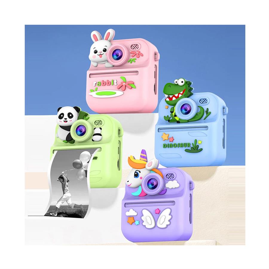 Camara Infantil Con Mini Impresora Termica SQ-XJ09D Fotos Video Juegos
