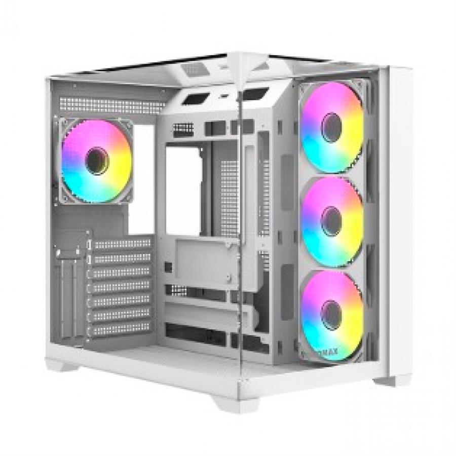 Gabinete Gamer Raidmax Infinita I620 Fishtank Argb Glass White