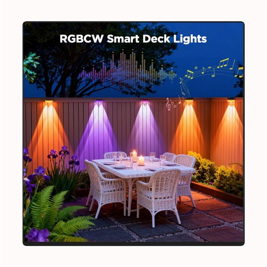 Luces LED Exterior RGBIC HCP213 Bluetooth Audiorítmicas APP 15M 8 Luces