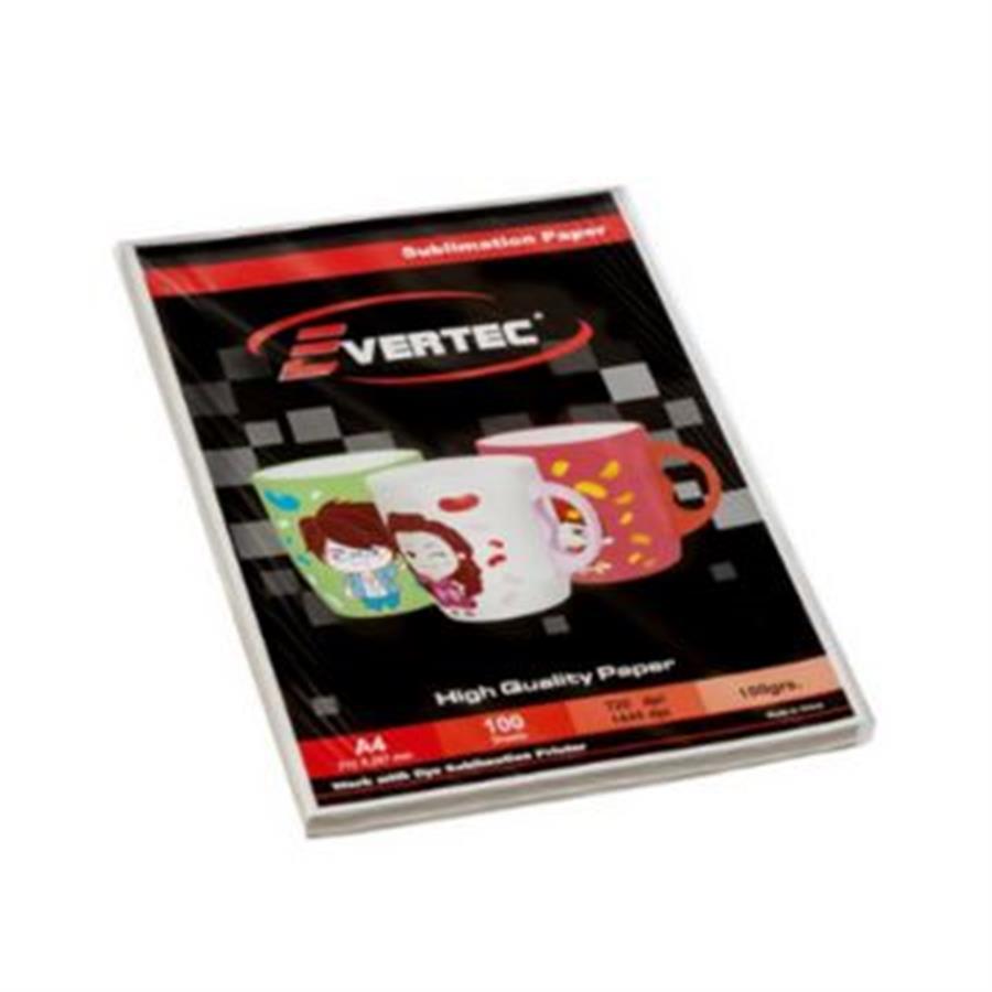 Papel EVERTEC sublimación mate 100g A4 100 hojas