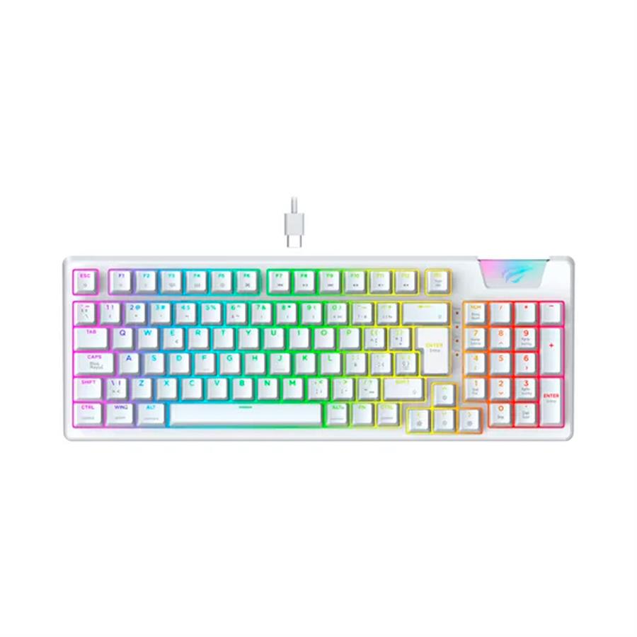 Teclado Gamer Mecanico Havit  KB885L White