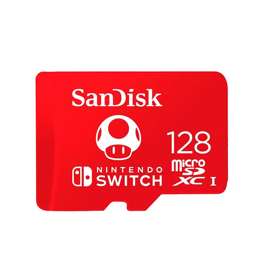 Tarjeta De Memoria Micro Sd Sandisk Nintendo Switch 128Gb 100Mbs Sdsqxao-128G-Gnczn