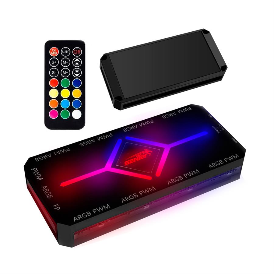 Controladora Argb-pwm Sentey 9 Port Con Control Gs-1000