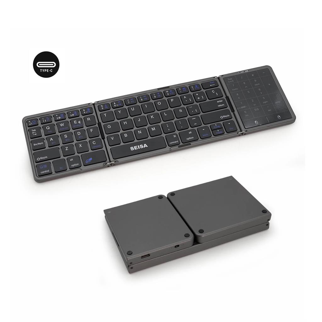 Teclado Bluetooth Plegable CMK-B089 con Touchpad y Teclado Numérico