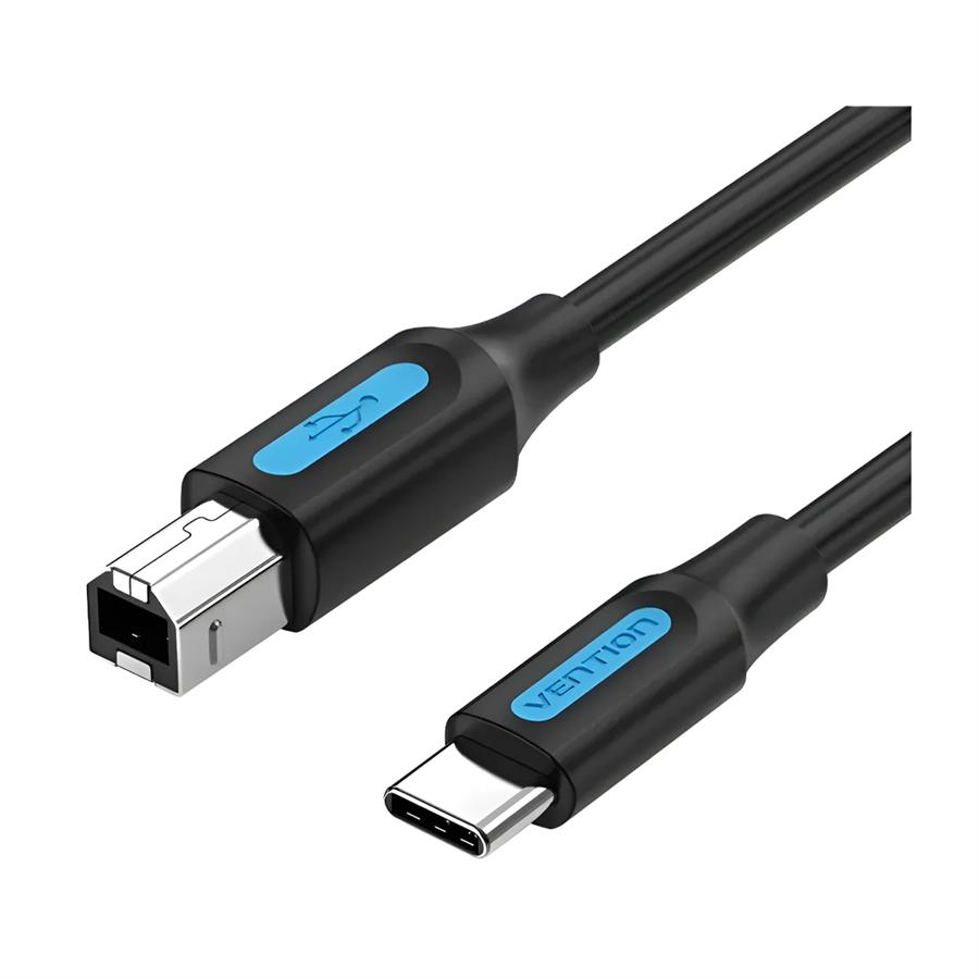 Cable USB-C A USB-B 2.0 Vention CQUBH 2M Para Impresora