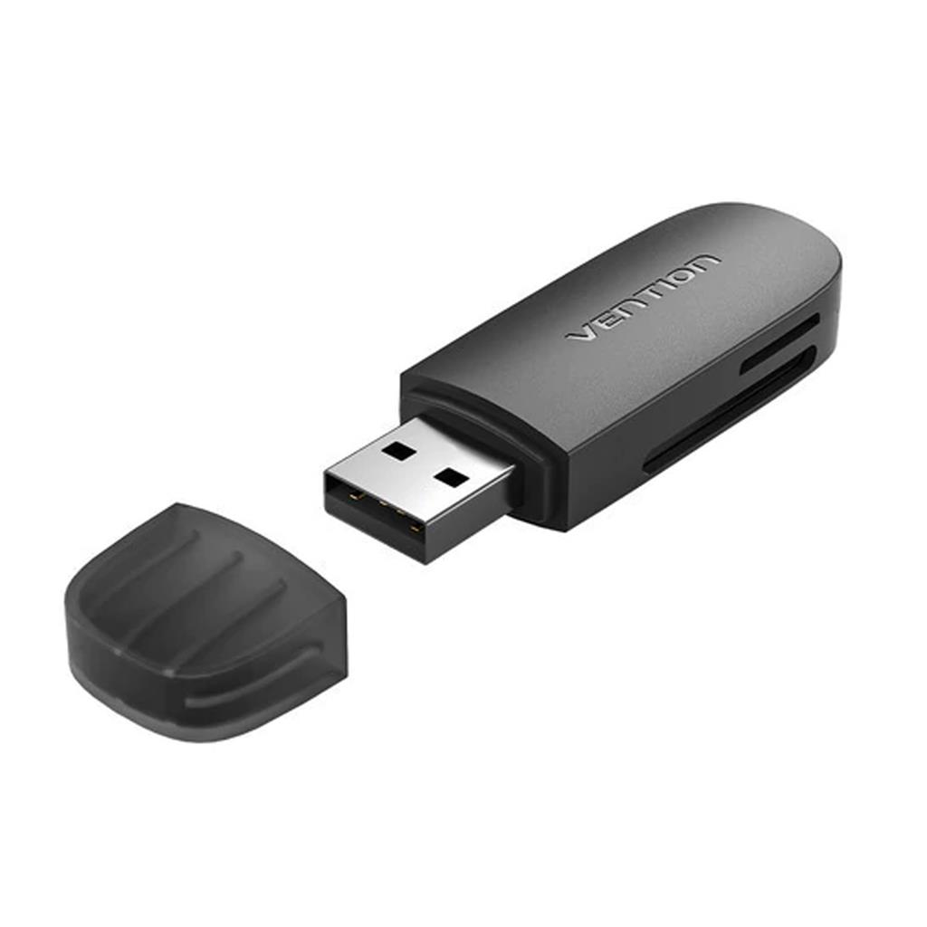 Lector de Tarjetas Vention CLGB0 USB 3.0 SD/TF 5Gbps 512GB