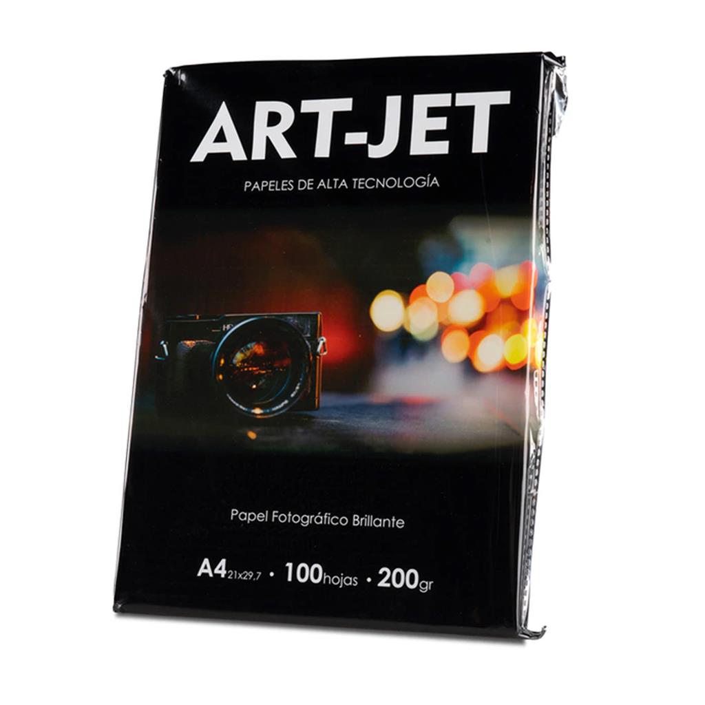 Papel fotográfico Art-Jet brillante 200gr A4 x 100 Hojas