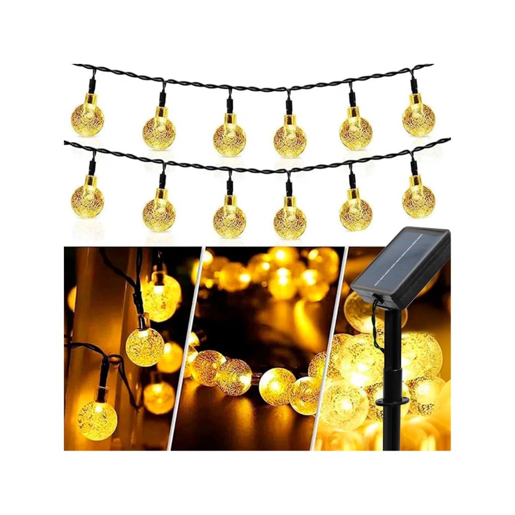 Guirnalda LED Solar 5 Metros 50 Luces Blanco Cálido HCP160