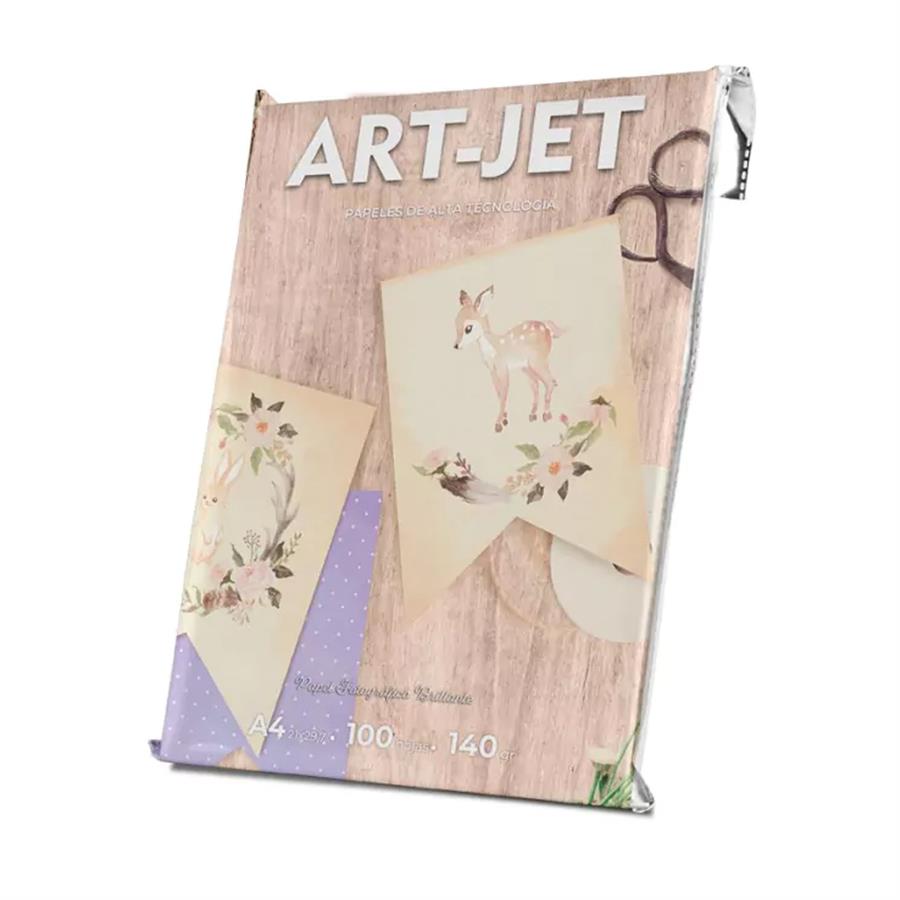 140A4100 Papel Brillante Art-Jet 140g 100H