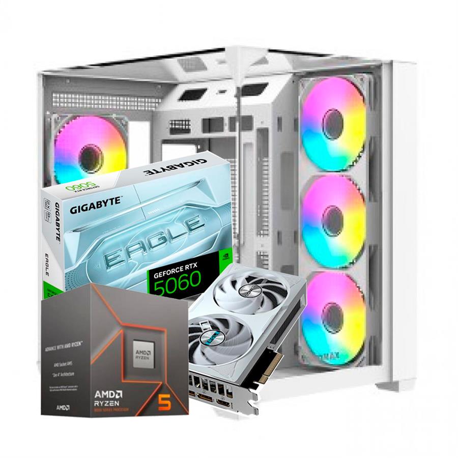 Pc Amd Ryzen 5 8400F 16Gb Ddr5 1Tb M.2 Rtx 5060