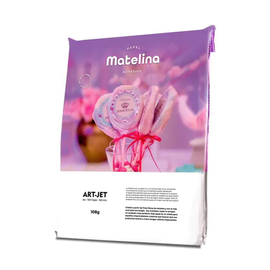 Papel Matelina Art-Jet Adhesivo 108g 100H