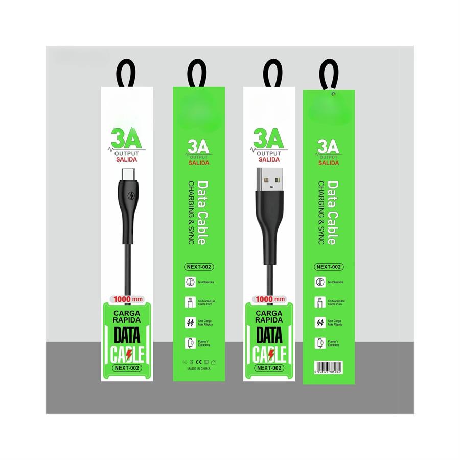 Cable Usb a Tipo C Carga Rapida 1MT 3A Next-002