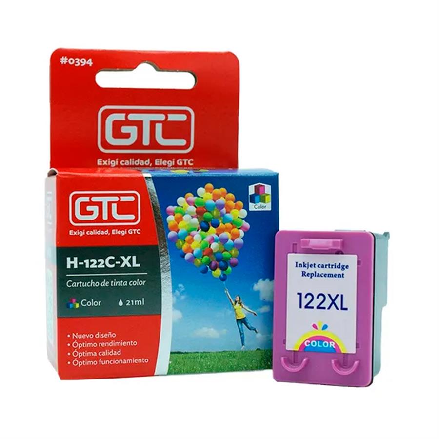 Cartucho De Tinta Gtc Compatible Con Hp 122xl Color