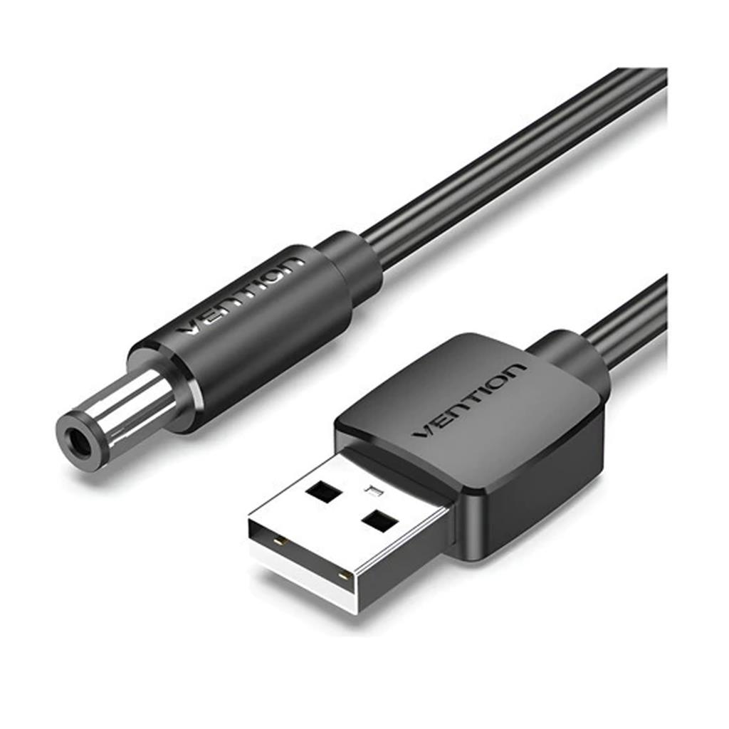 Cable De Alimentación Vention USB A A DC 5.5 mm 5V 3A 1 Metro