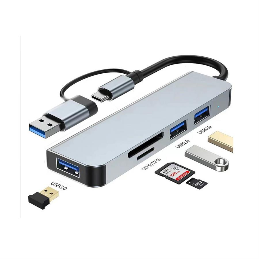 Hub Tipo C Y Usb 3.0 5 En 1 Seisa Cqt-2302