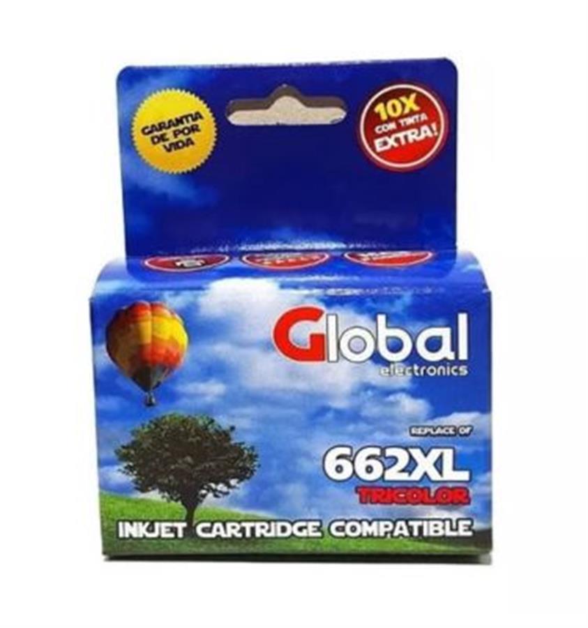 Cartucho de Tinta Global compatible HP 662XL Color