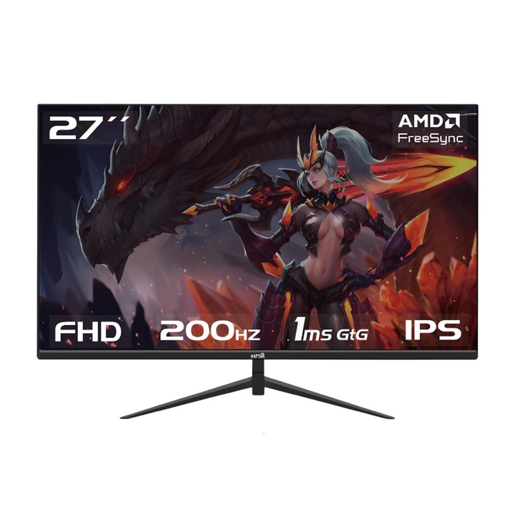 Monitor Gamer Raptor Hawk Eye 27" IPS FHD 200Hz 1ms Frameless