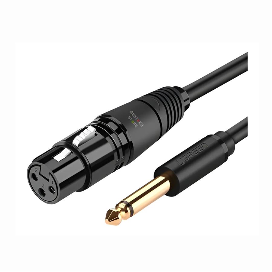 20719 Cable De Microfono Ugreen P10 De 6,5 Mm Para Canon Mono Pro XLR De 2 M