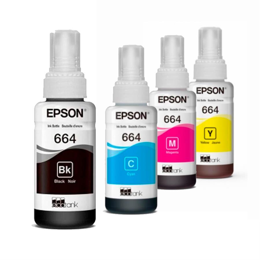 Botella De Tinta EPSON 664 Para L200, L210 Y L355 Original
