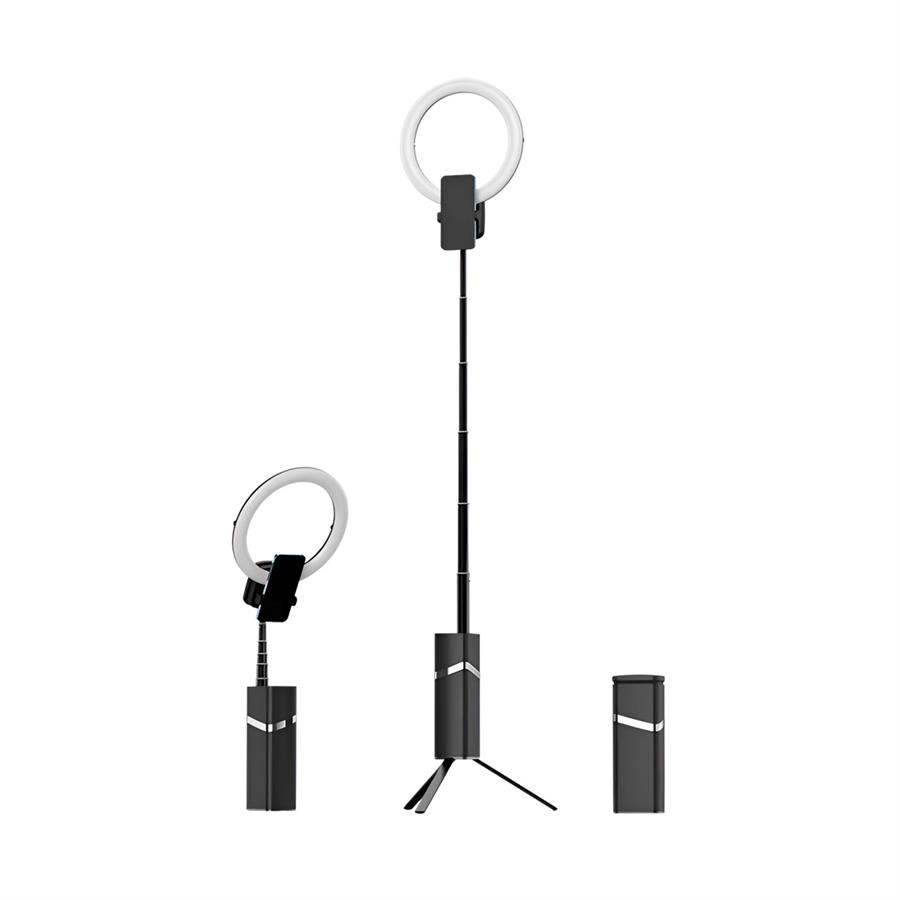 Led-Hx1501 Aro De Led 10" Plegable Con Tripode Incorporado Y Control Remoto 2.4g