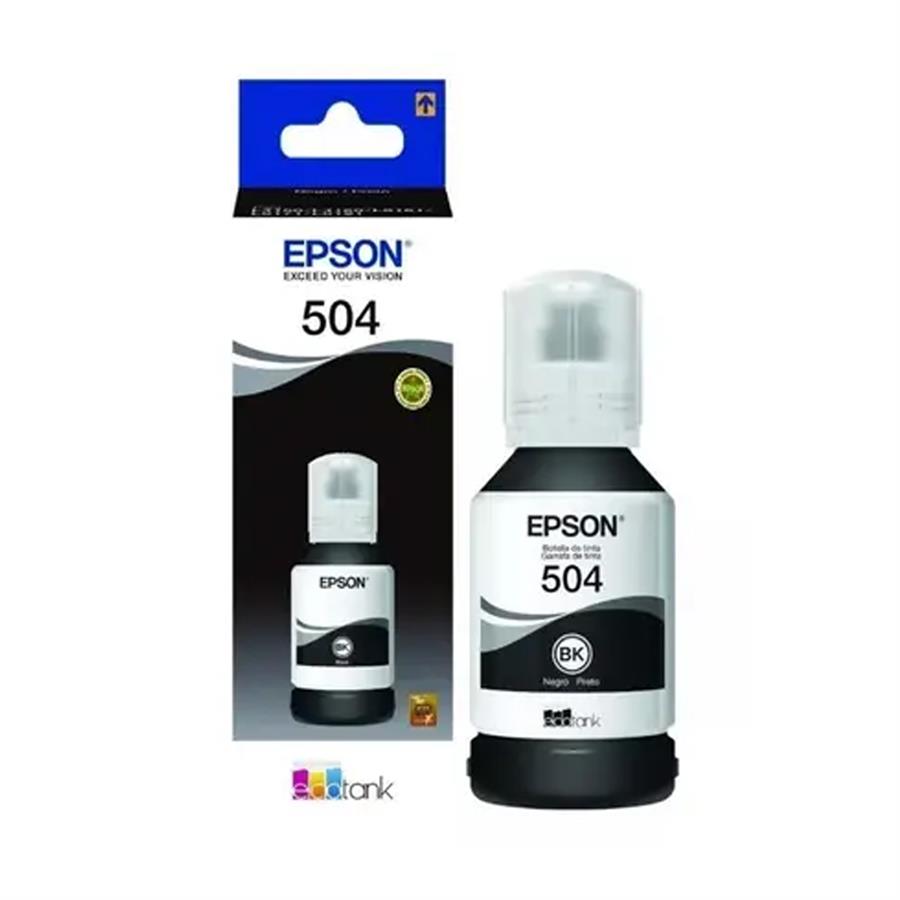 Botella de Tinta Epson 504 Negra