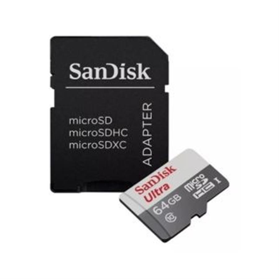 Tarjeta Micro Sd Sandisk 64gb C10 C/Adapt 100mbp/S