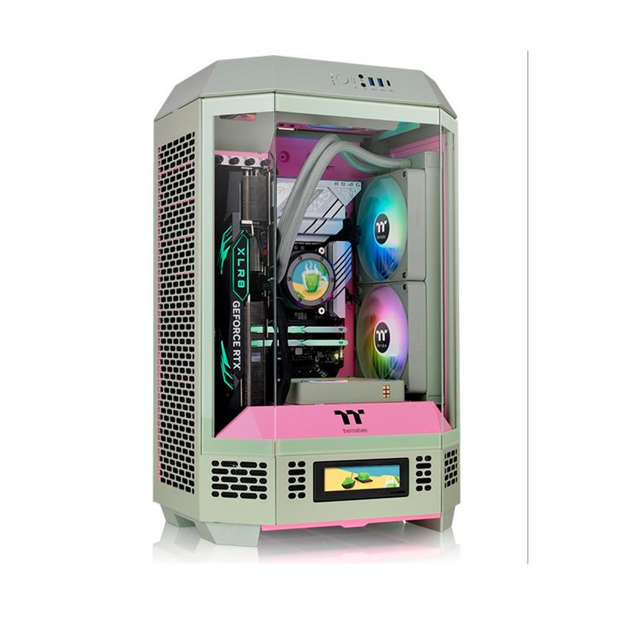 Gabinete Gamer  Thermaltake The Tower 300 Matcha Plum Tempered Glass