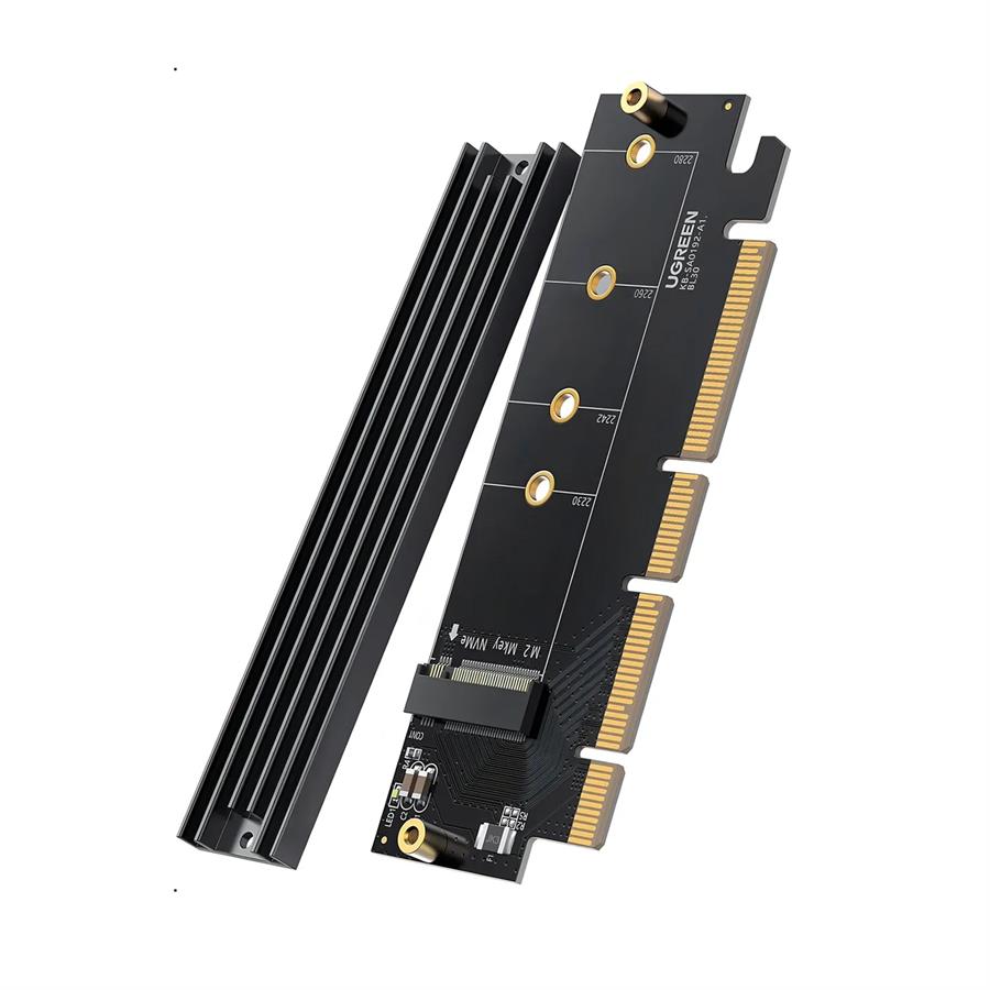 UG-CM465-30715 Tarjeta Interna PCIe 4.0 Ugreen X16/X8/X4 Para SSD M.2 NVMe 64 Gbps