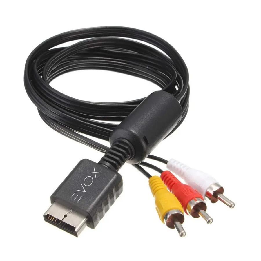 BEPBG Cable De Audio Y Video Av A Rca Para Ps2 1.8 Metros Evox